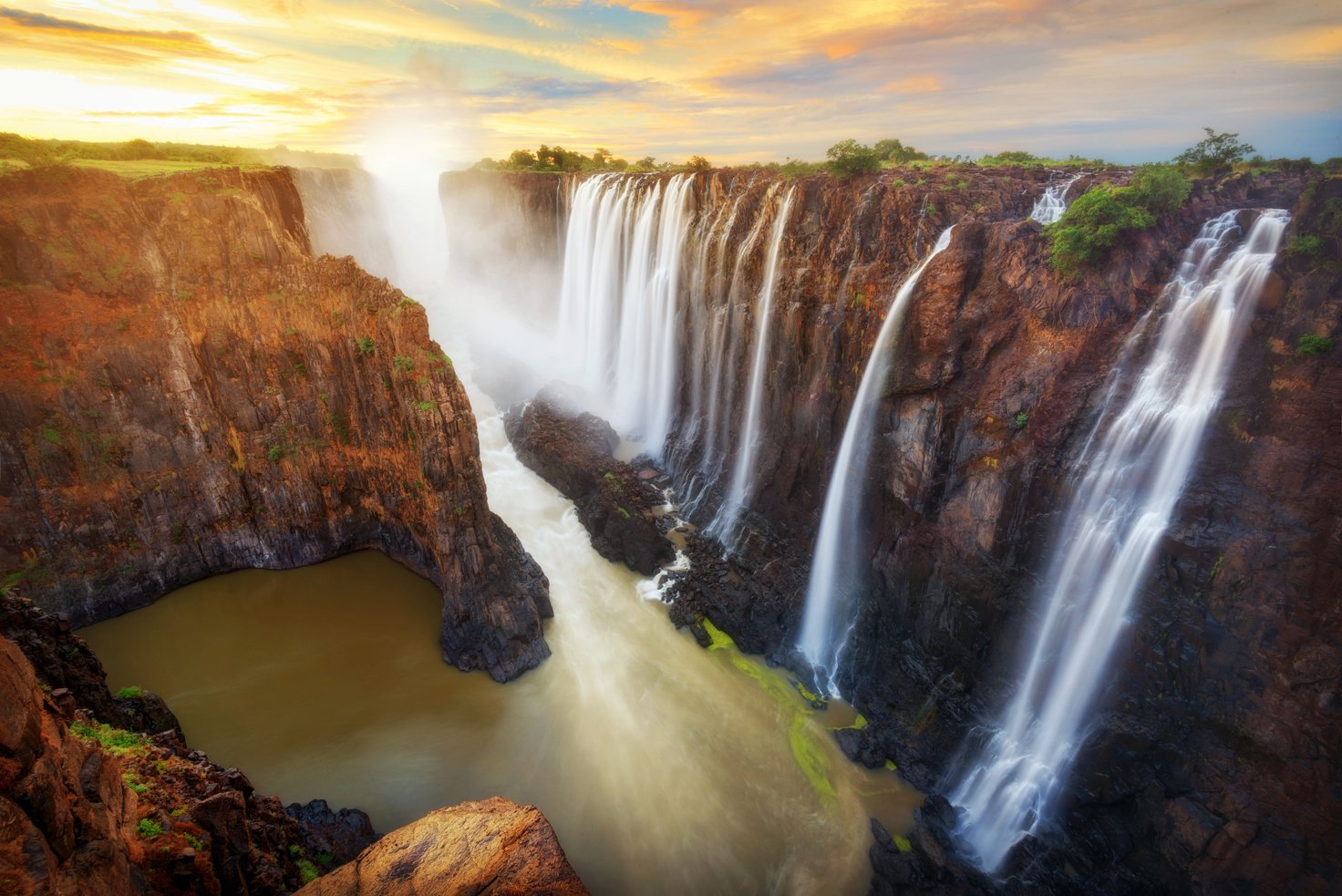 Victoria Falls in Zambia and Zimbabwe