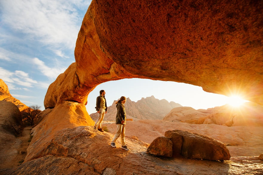 Family in Spitzkoppe Namibia