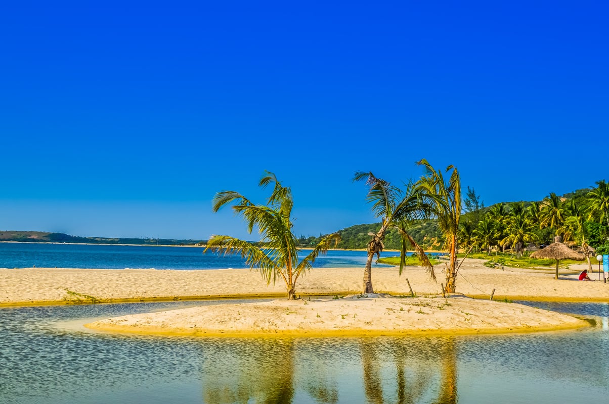 Beautiful Bilene beach near Maputo Mozambique