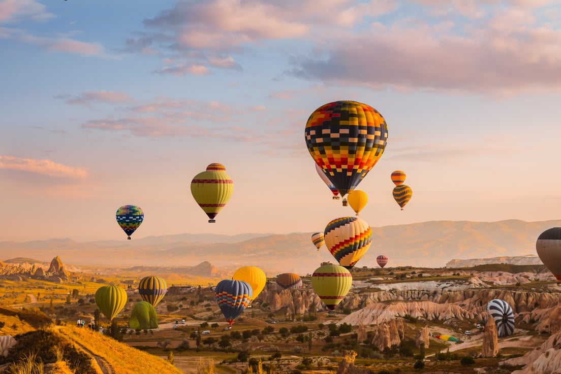 air balloon in Cappadocia, Turkey