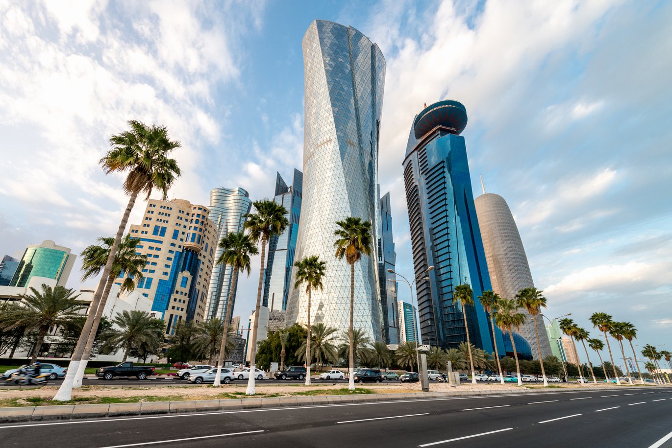 Corniche Doha Skyscraper Cityscape Doha Qatar