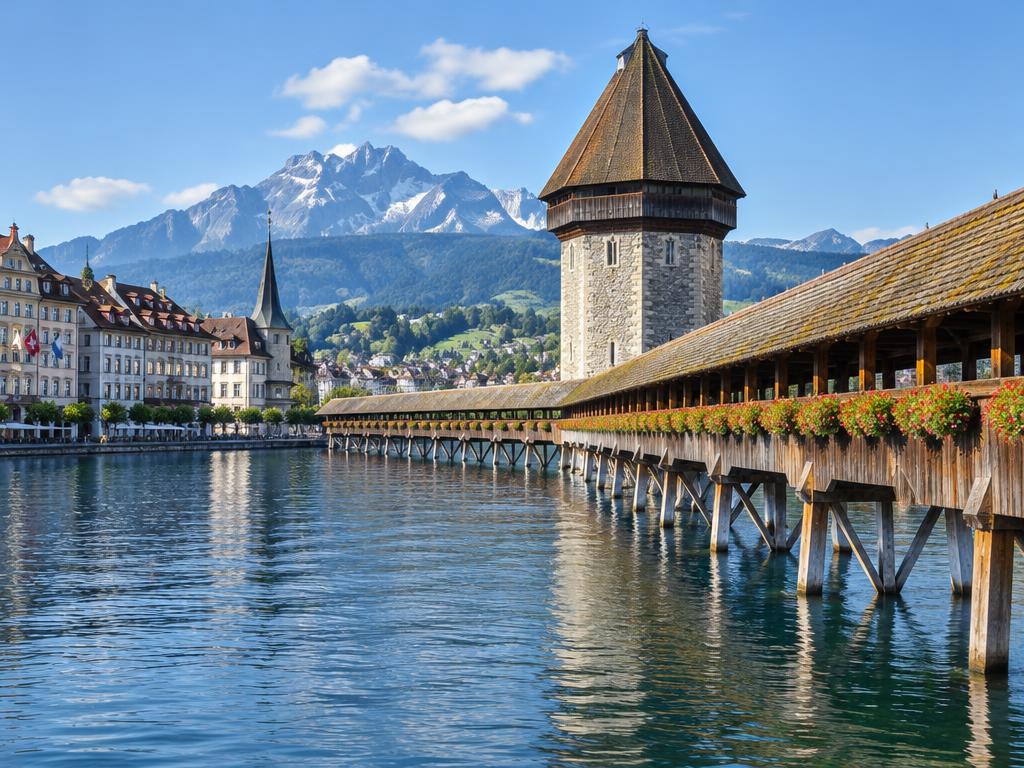Imagen de referencia de Suiza esencial en tren