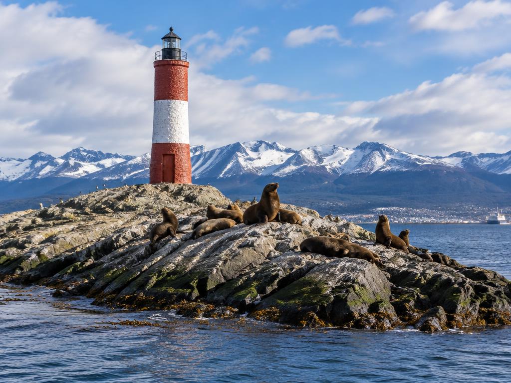 Imagen de referencia de Ushuaia y Punta Arenas