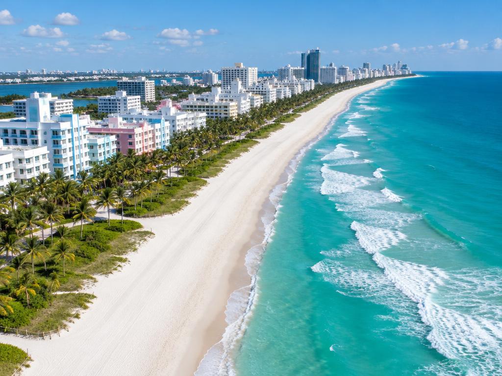 Imagen de referencia de Miami y playa