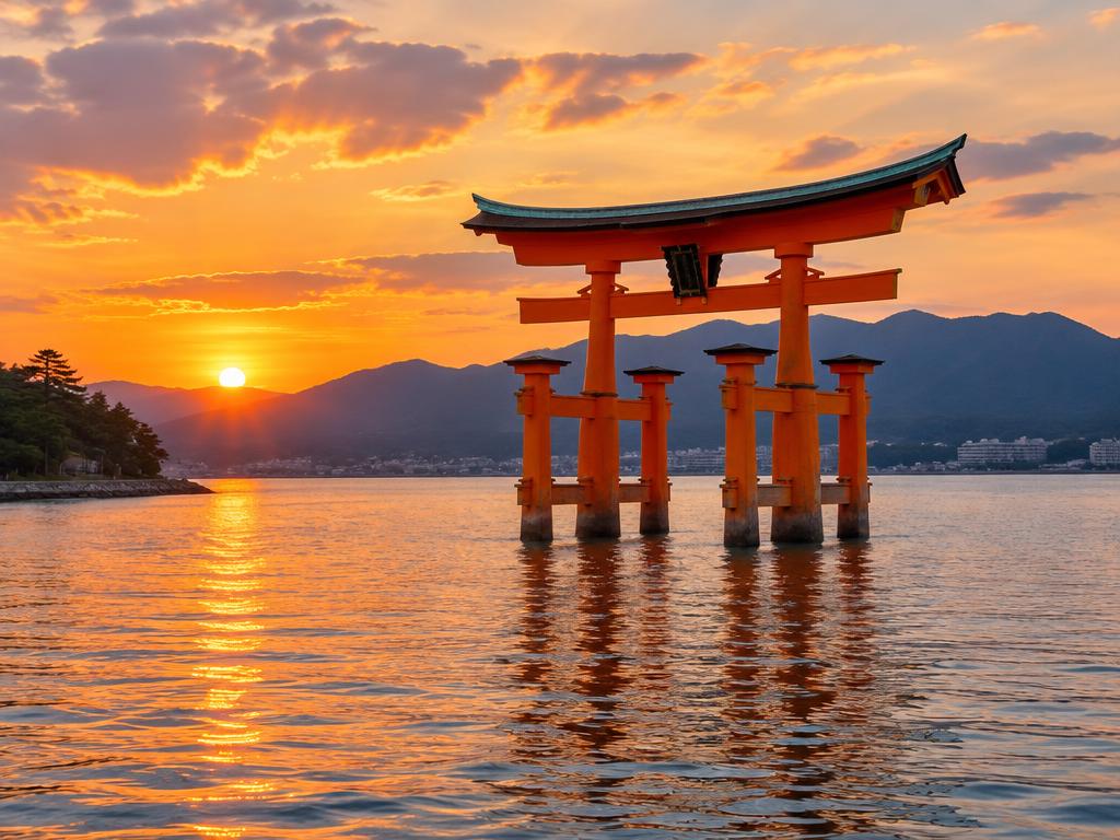 Imagen de referencia de Japón y Hiroshima