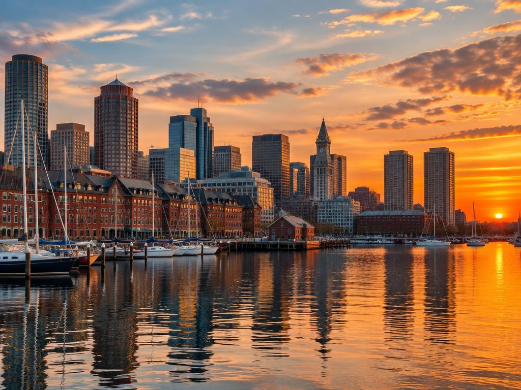 Imagen de referencia de Nueva York y Boston