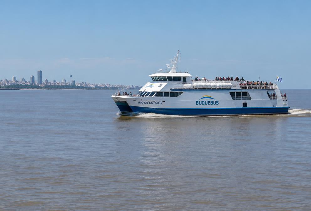 Conexión en ferry con Buenos Aires