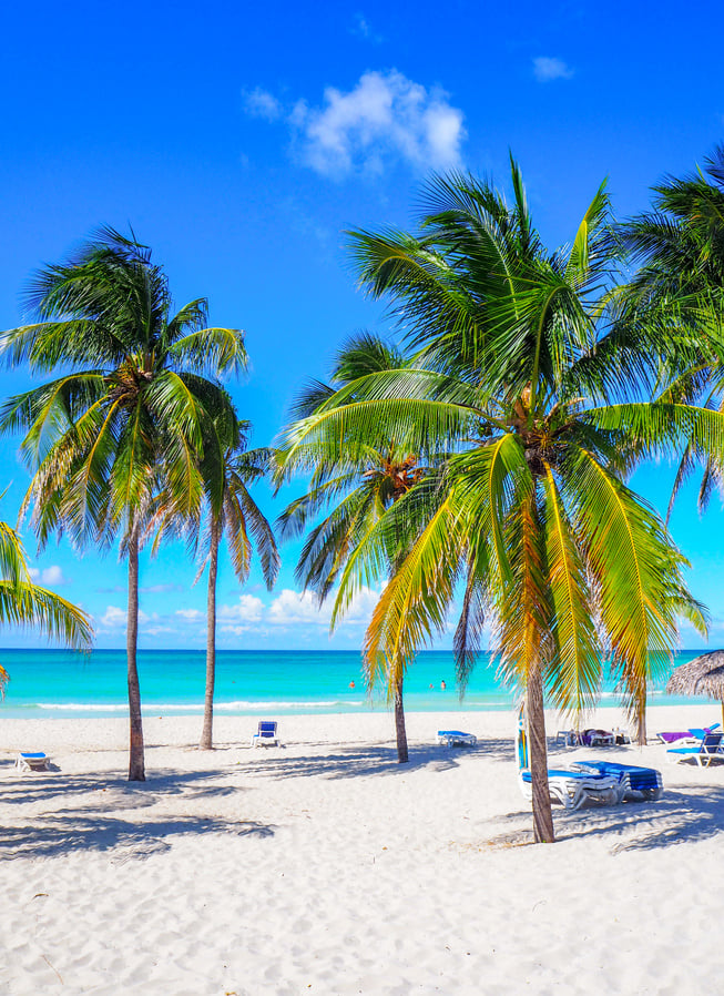 Idyllic Varadero Beach in Cuba