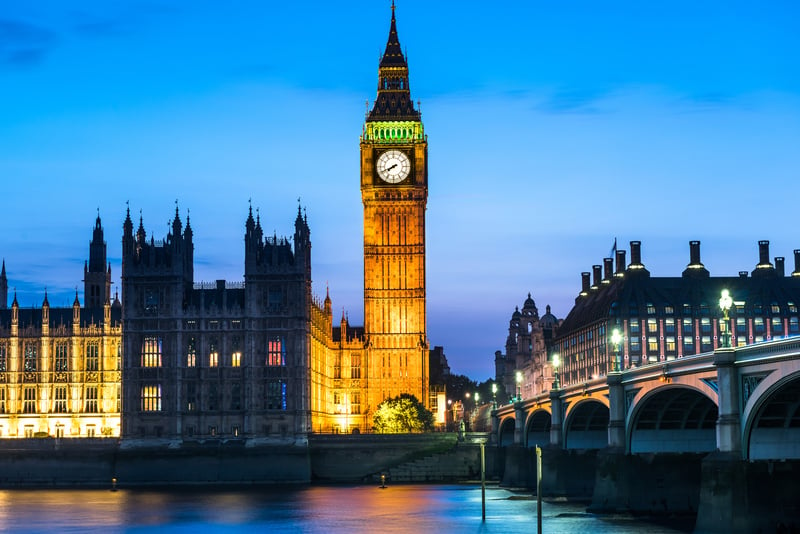 London bigben at night, UK, United Kingdom